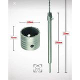 Gfb 110MM Beton Duvar Delme Panç + Sds-Plus (250MM) Uzun Adaptörlü