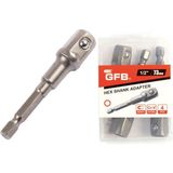 Gfb 1/2" Lokma Adaptörü 73 mm Şarjlı ve Elektrikli Matkaplar İçin Uyumlu Kaliteli Aksesuar