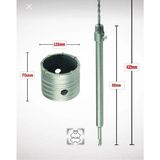 Gfb 125MM Beton Duvar Delme Panç + Sds-Plus (350MM) Uzun Adaptörlü