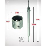 Gfb 150MM Beton Duvar Delme Panç + Sds-Plus (200MM) Uzun Adaptörlü