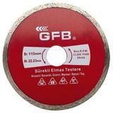 GFB 180 mm Turbo Elmas Mermer Granit Kesici