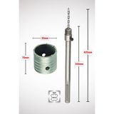GFB 30mm Beton Duvar Delme Panç + Sds-Max (350mm) Uzun Adaptörlü