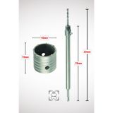 GFB 45mm Beton Duvar Delme Panç + Sds-Plus (250mm) Adaptörlü