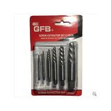 Gfb 6 Parça Ters Kılavuz Seti 3-25 mm GFB-3951 Kırılmış Vida Civata Sökme Aparatı Uzun Ömürlü Tasarım