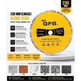 Gfb GFB2390 Soketli Elmas Beton Tuğla Mermer Kesme Diski 230 mm
