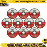 Gfb Inox Kesici Taş | 115 x 1.0 x 22.23 mm | 10 Adet