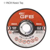 Gfb Inox Kesici Taş 180 x 1,6 x 22,23 (50 Adet) - Kırmızı