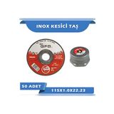 GFB İnox Paslanmaz Çelik Kesme Taşı 115X1.00 50'li