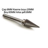 GFB M08x20x06 M-Konik Sivri Freze