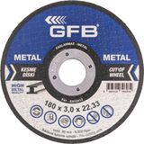 Gfb Metal Kesici Taş 180X3,0X22,23 - 5 Adet - GFB2356 - Siyah