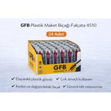 Gfb Plastik Maket Bıçağı Falçata 4510 Profesyonel Maket Bıçağı 24 Adet
