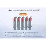 Gfb Plastik Maket Bıçağı Falçata 4510 Profesyonel Maket Bıçağı 6 Adet