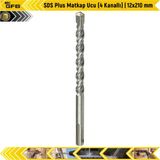 GFB Sds Plus 4 Kanallı 12x210 mm Matkap Ucu