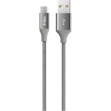 Gfc Life Store Alumicable Micro USB 120CM Şarj Kablosu - Uzay Grisi (2DK11UG)