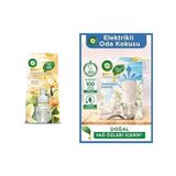 Gfc Life Store Wick Elektrikli Oda Kokusu Yedek Şişe Vanilya ve Air Wick Elektrikli Oda Kokusu Esansiyel Yağlar Cihaz + Yedek Şişe Temizliğin Esintisi