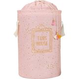 Gfc Life Store Yuvarlak Torbalı Sepet (Pembe)