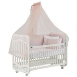 G&G Baby Bianco Anne Yanı Beşik Ve Pembe Uyku Seti
