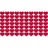 Gg Genç Girişimci Sticker Kuşe Kalp Kırmızı 2.5 cm 50 Adet
