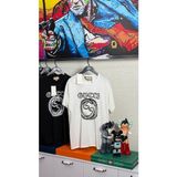 Gg Logo Işlemeli Erkek T-Shirt - 00-Beyaz - XL