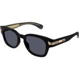 GG1518S 001 51 20 Gucci Unisex Güneş Gözlüğü - Siyah