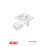 GGama Yandan Çıkışlı Yer Süzgeci Banyo Balkon Gideri Çıkış Q50