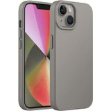 GGM GİYİM & AKSESUAR Apple iPhone 13/14 ile Uyumlu İçi Kadife Dışı Mat Yapıya Sahip Koruma Sağlayan Lansman Silikon Kılıf (Taş)