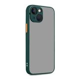 GGM GİYİM & AKSESUAR iPhone 15 Plus ile Uyumlu Arka Kısmı Mat Şeffaf Yapıya Sahip Kenarları Silikon Tpu Malzemeden Üretilmiş Renkli Tuşlara Sahip Kamera Korumalı Transparan Kılıf (Yeşil)