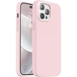 GGM GİYİM & AKSESUAR iPhone 15 Pro ile Uyumlu İçi Kadife Dışı Mat Yapıya Sahip Koruma Sağlayan Lansman Silikon Kılıf (Pudra Pembe)
