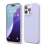 GGM GİYİM & AKSESUAR iPhone 16 Pro ile Uyumlu İçi Kadife Dışı Mat Yapıya Sahip Koruma Sağlayan Lansman Silikon Kılıf (Lila)