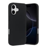 GGM GİYİM & AKSESUAR iPhone 17 ile Uyumlu İçi Kadife Dışı Mat Yapıya Sahip Koruma Sağlayan Lansman Silikon Kılıf (Siyah)