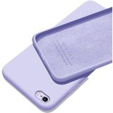 GGM GİYİM & AKSESUAR iPhone 6 / 6S ile Uyumlu İçi Kadife Dışı Mat Yapıya Sahip Koruma Sağlayan Lansman Silikon Kılıf (Lila)