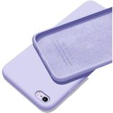 GGM GİYİM & AKSESUAR iPhone 7/8 / Se 2020 / Se 2022 ile Uyumlu İçi Kadife Dışı Mat Yapıya Sahip Koruma Sağlayan Lansman Silikon Kılıf (Lila)