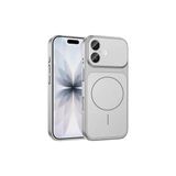 GGM GİYİM & AKSESUAR iPhone Serisi ile Uyumlu Kılıf – iPhone 17 Pro Görünümlü Çevirici Kapak, M-Safe Manyetik Kablosuz Şarj Uyumlu, Cam Kamera Korumalı, Dayanıklı PC Gövde (Gümüş, iPhone 15 Pro Max)