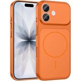 GGM GİYİM & AKSESUAR iPhone Serisi ile Uyumlu Kılıf – iPhone 17 Pro Görünümlü Çevirici Kapak, M-Safe Manyetik Kablosuz Şarj Uyumlu, Cam Kamera Korumalı, Dayanıklı PC Gövde (Turuncu, iPhone 14 Pro)