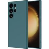GGM GİYİM & AKSESUAR Samsung Galaxy S25 Ultra ile Uyumlu İçi Kadife Kamera Korumalı Lansman Silikon Kılıf İnce Yapılı Tam Koruma Sağlayan Kamera Korumalı Kılıf (Yeşil)