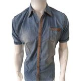 Ggmm Kot Erkek Spor Gömlek Slip Fit - 04G-Mavi - 42 - 44