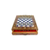 GGS GrandGiftStore Osmanlı Satranç Takımı, Kişiye Özel Handmade Satranç Tahtası ve Metal Osmanlı Satranç Taşları