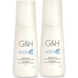 G&H Unisex Roll-On Deodorant 2×100 ml – Ferah Koku, 48 Saat Etkili Terleme Koruması, Hızlı Kuruyan ve Cilde Nazik Formül