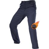 Ghassy Co. Co. Erkek Çift Katmanlı Ultra Kalın Kışlık Kayak Motorcu Outdoor Softshell Pantolon - Lacivert