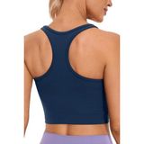 Ghassy Co CRS004 Racerback Running Yoga Egzersiz Fitness Lacivert Spor Sütyen