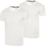Ghassy Co. Erkek 2'li Paket Dry Fit Atletik Nem Emici Günlük Tshirt - 2XL - Beyaz - 1