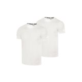 Ghassy Co. Erkek 2'li Paket Dry Fit Atletik Nem Emici Günlük Tshirt BEYAZ L