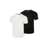 Ghassy Co. Erkek 2'li Paket Dry Fit Atletik Nem Emici Günlük Tshirt Çok renkli L
