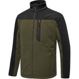 Ghassy Co. Erkek Antipilling Thermal Garnili Tam Fermuarlı Polar Ceket - Koyu Haki