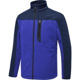 Ghassy Co. Erkek Antipilling Thermal Garnili Tam Fermuarlı Polar Ceket - Mavi