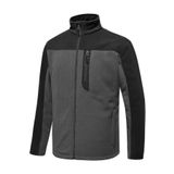 Ghassy Co. Erkek Antipilling Thermal Garnili Tam Fermuarlı Polar Ceket - S - Füme