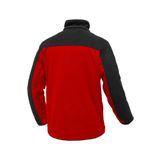 Ghassy Co. Erkek Antipilling Thermal Garnili Tam Fermuarlı Polar Ceket - S - Kırmızı