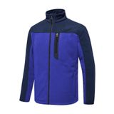 Ghassy Co. Erkek Antipilling Thermal Garnili Tam Fermuarlı Polar Ceket - XL - Mavi