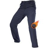 Ghassy Co. Erkek Çift Katmanlı Ultra Kalın Kışlık Kayak Motorcu Outdoor Softshell Pantolon LACİVERT S