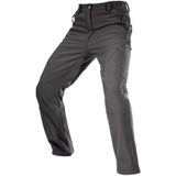Ghassy Co. Erkek Çift Katmanlı Ultra Kalın Kışlık Kayak Motorcu Outdoor Softshell Pantolon SİYAH S